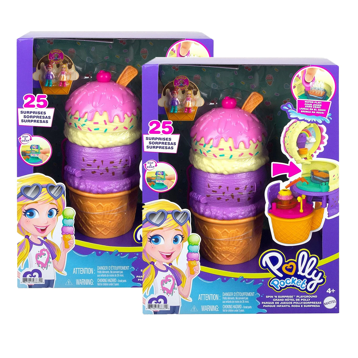 2 Coffrets Polly Pocket Multifacettes Glace 1 2 Coffrets Polly Pocket Multifacettes Glace
