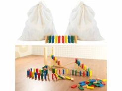 2 Kits De Dominos Colorés 263 Pièces