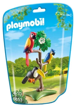 Playmobil 2 Perroquets Et 1 Toucan N°6653
