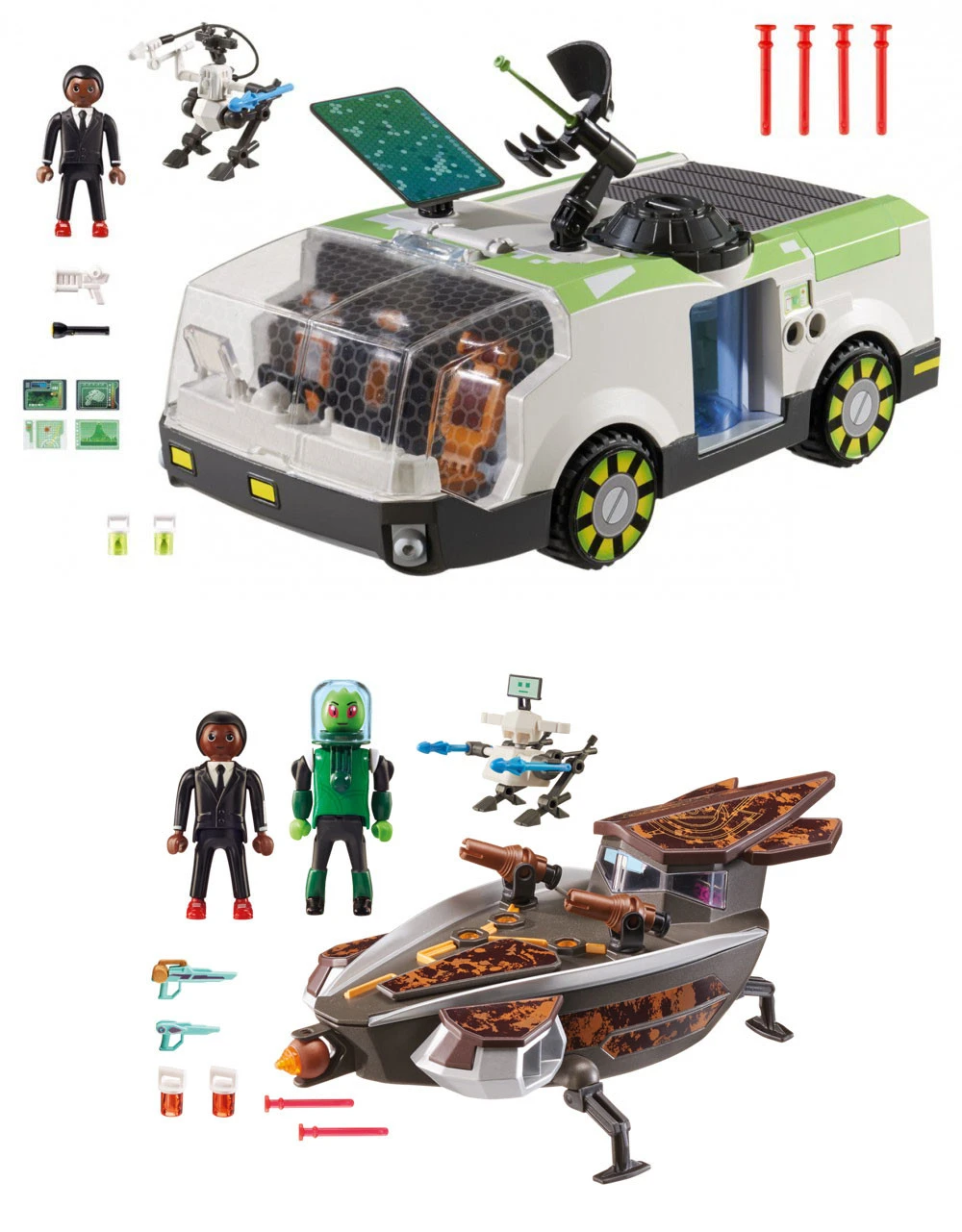 2 Véhicules Playmobil Super 4 Avec Gene 2 2 Véhicules Playmobil Super 4 Avec Gene – Image 2