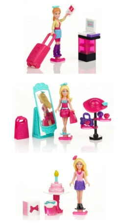Mega Bloks 3 Barbies Build'n Style