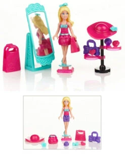 Mega Bloks 3 Barbies Build'n Style -Monde Jouet Pas Cher Magasin 3 barbies build n style ref KT9798 3