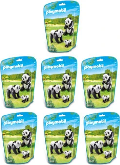 Playmobil 14 Pandas Avec 7 Bébés Pandas N°6652