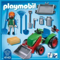 Playmobil Agriculteur Avec Tracteur 4143 -Monde Jouet Pas Cher Magasin agriculteur avec tracteur 4143 ref TG1899 1