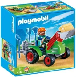 Playmobil Agriculteur Avec Tracteur 4143