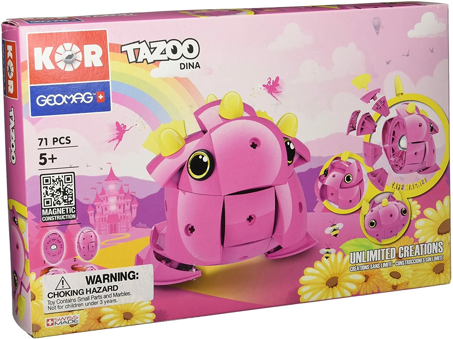 Geomag Animal à Construire Kor Tazoo - Dina 1 Geomag Animal à Construire Kor Tazoo - Dina