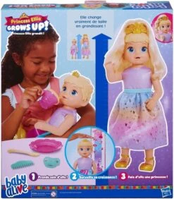 Hasbro Baby Alive : Poupée Princesse Ellie Qui Parle Et Grandit -Monde Jouet Pas Cher Magasin baby alive poupee princesse ellie qui parle et grandit ref TG2557 7
