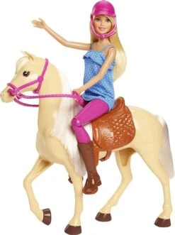 MATTEL Barbie En Tenue D'équitation Avec Son Cheval 7 MATTEL Barbie En Tenue D'équitation Avec Son Cheval -Monde Jouet Pas Cher Magasin barbie en tenue d equitation avec son cheval ref TG2589 5