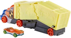 Hot Wheels Camion De Transport De Véhicules Spécial Choc Avec Projection De Voitures -Monde Jouet Pas Cher Magasin camion de transport de vehicules special choc avec projection de voitures ref TG1935 3