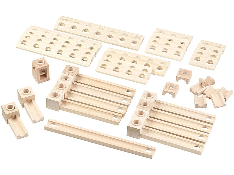 Circuit à Billes En Bois, 100 Pièces 5 Circuit à Billes En Bois, 100 Pièces – Image 5