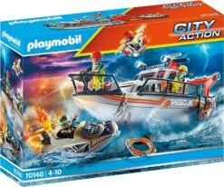 Playmobil City Action Sauveteur En Mer Avec Bateau Et Speedboat