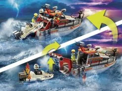 Playmobil City Action Sauveteur En Mer Avec Bateau Et Speedboat -Monde Jouet Pas Cher Magasin city action sauveteur en mer avec bateau et speedboat ref TG2420 3