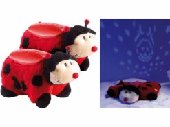 2 Coccinelles Florian Avec Projection D'étoiles Et Changement De Couleurs