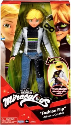 Bandai Figurine Articulée à Sequin Réversible Adrien à Chat Noir Miraculous -Monde Jouet Pas Cher Magasin figurine articulee a sequin reversible adrien a chat noir miraculous ref TG2583 5
