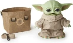 STAR WARS Figurine Peluche Grogu Sonore Avec Sacoche -Monde Jouet Pas Cher Magasin figurine peluche grogu sonore avec sacoche ref TG2412 2