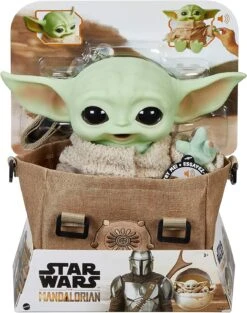 STAR WARS Figurine Peluche Grogu Sonore Avec Sacoche -Monde Jouet Pas Cher Magasin figurine peluche grogu sonore avec sacoche ref TG2412 4
