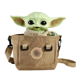 STAR WARS Figurine Peluche Grogu Sonore Avec Sacoche