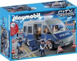 Playmobil Fourgon De Policiers Avec Accessoires 9236