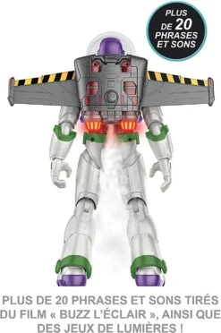 Disney / Pixar Grande Figurine Buzz L'Éclair Articulé Et Animée Avec Son Jet Pack -Monde Jouet Pas Cher Magasin grande figurine buzz l eclair articule et animee avec son jet pack ref TG2449 2