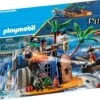 Playmobil Île De Pirate Avec Cachette Au Trésor - 70556