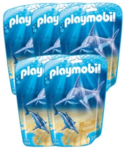 Playmobil 5 Espadons Avec 5 Bébés Espadons N°9068