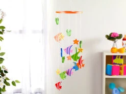 Mobile En Bois - Poissons - 14,8 X 56 Cm -Monde Jouet Pas Cher Magasin mobile en bois poissons 14 8 x 56 cm ref NC9919 2