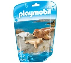 Playmobil Phoque Et Ses 2 Petits Phoques N°9069