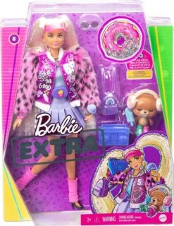 Poupée Barbie Extra Blonde Look Oversize Avec Accessoires Et Figurine Ourson -Monde Jouet Pas Cher Magasin poupee barbie extra blonde look oversize avec accessoires et figurine ourson ref TG2587 6