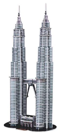 Puzzle 3D Tours Petronas De Kuala-Lumpur