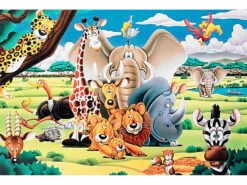 Puzzle Phosphorescent ''Animaux De La Savane'' 500 Pièces