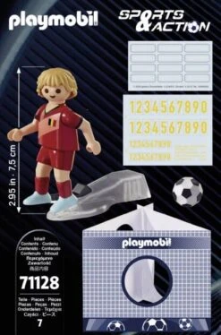 Playmobil Sports & Action : Joueur De Football – Belgique -Monde Jouet Pas Cher Magasin sports action joueur de football belgique ref TG2594 4