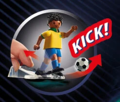 Playmobil Sports & Action : Joueur De Football – Brésilien -Monde Jouet Pas Cher Magasin sports action joueur de football bresilien ref TG2593 2