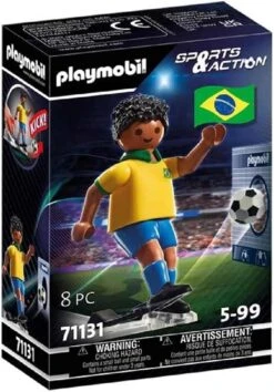 Playmobil Sports & Action : Joueur De Football – Brésilien -Monde Jouet Pas Cher Magasin sports action joueur de football bresilien ref TG2593 4