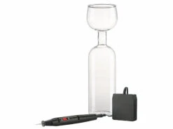 Stylo Graveur à Pointe En Diamant Et Bouteille-verre 2 En 1