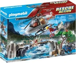 Playmobil Unité De Secouristes Avec Hélicoptère 70663