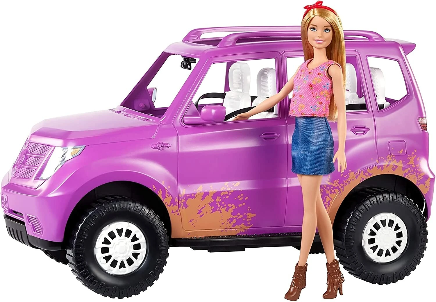 Véhicule Barbie 4x4 Avec Poupée 1 Véhicule Barbie 4x4 Avec Poupée
